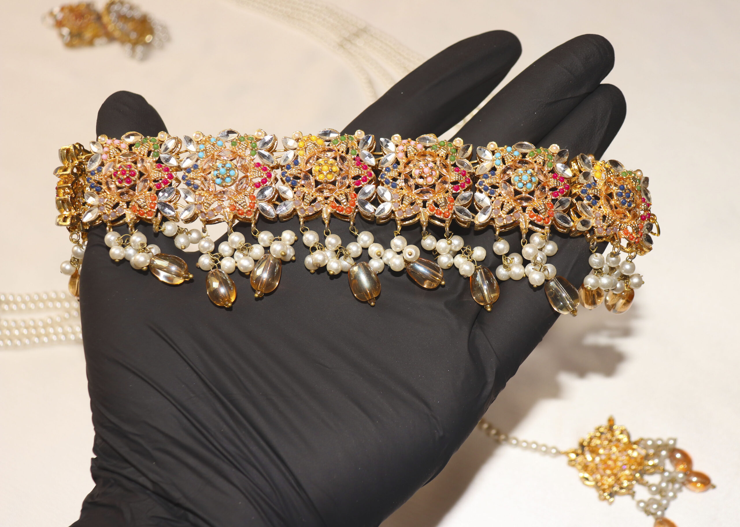 Royal Radiance: The Pearl & Kundan Bridal Set