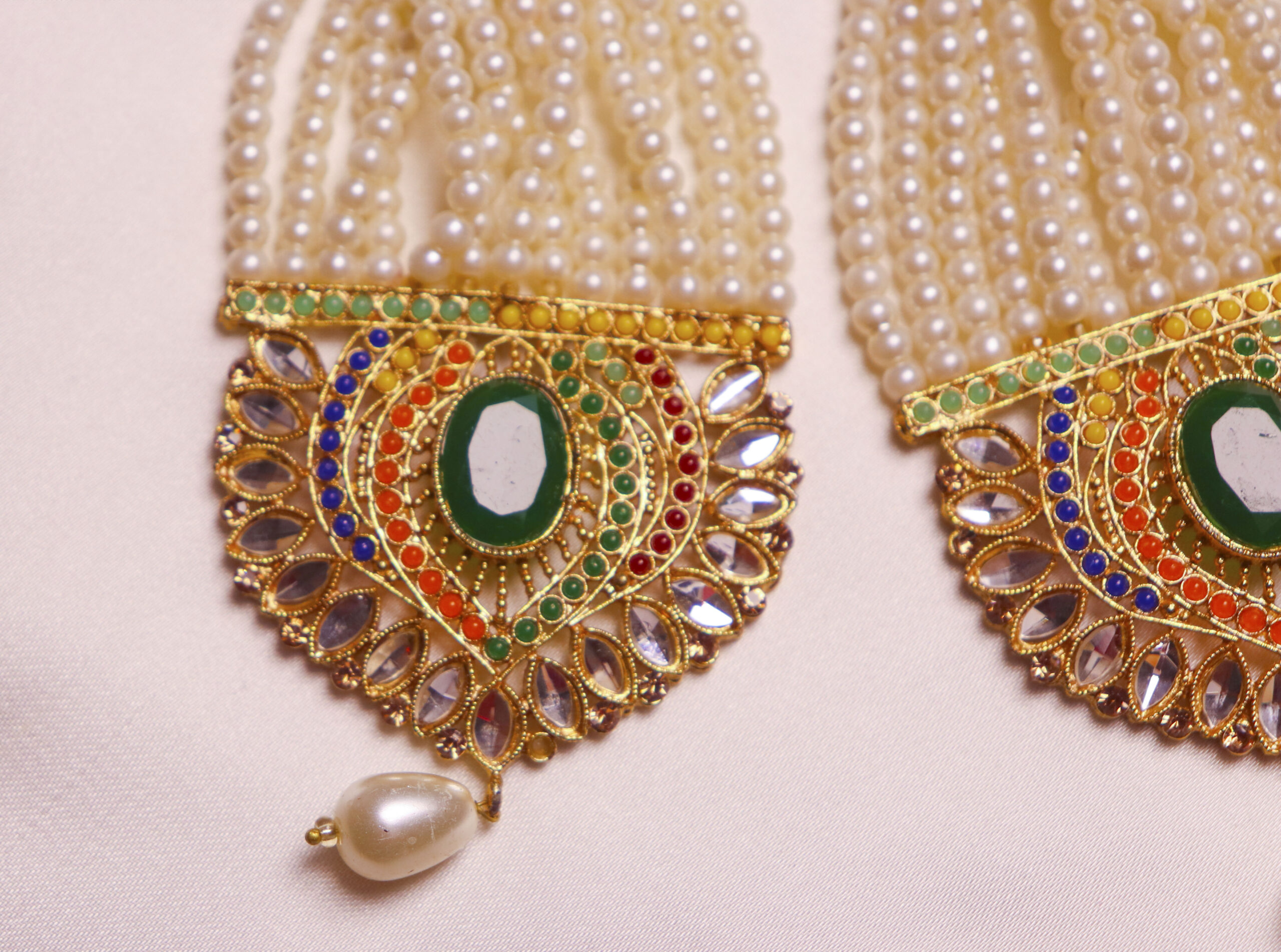 Traditional Pakistani Kundan Earrings 💎👂