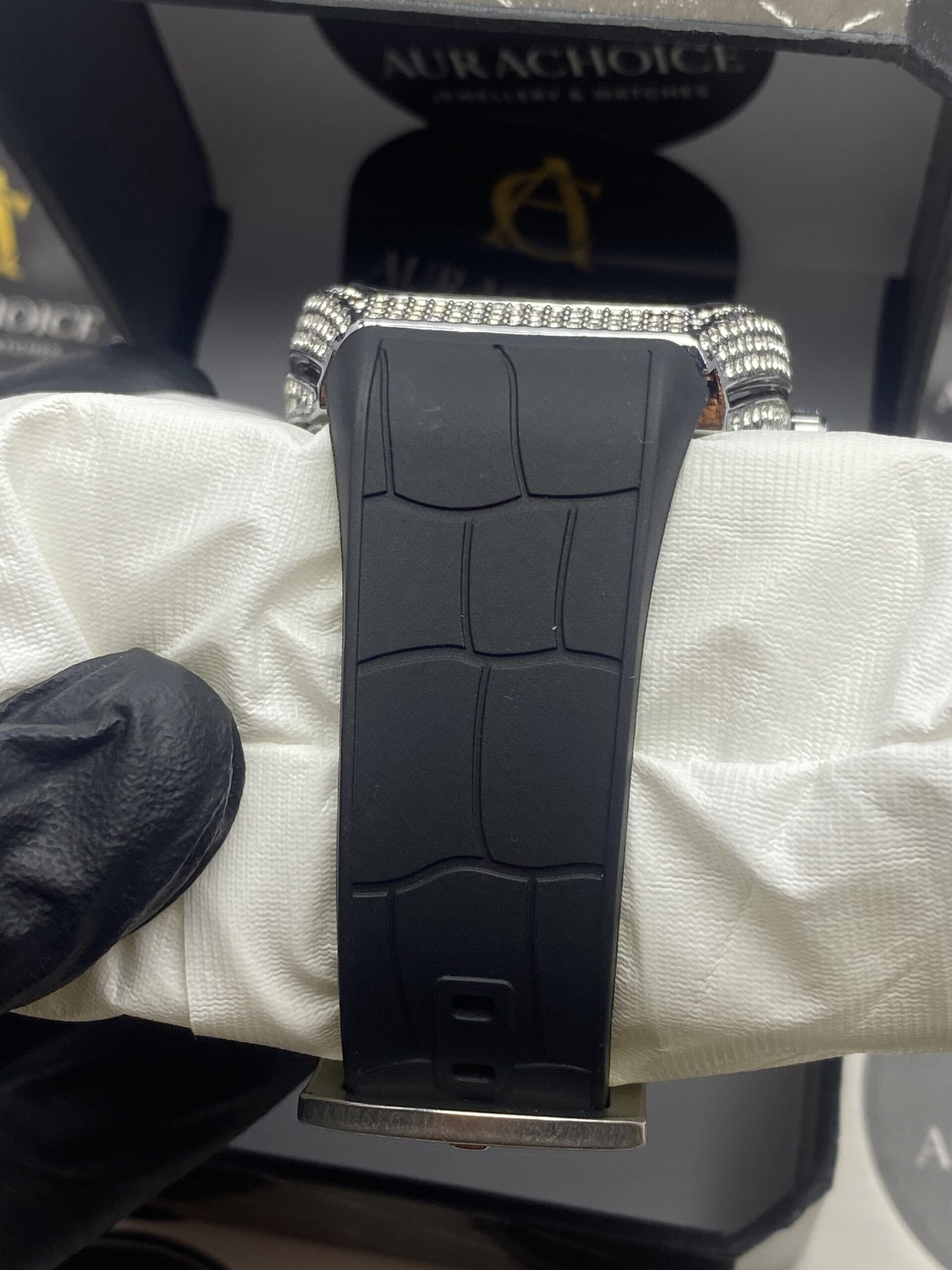 Denvosi "Square Watch" Iced-Out Edition | Compass Dial Chrono-Style